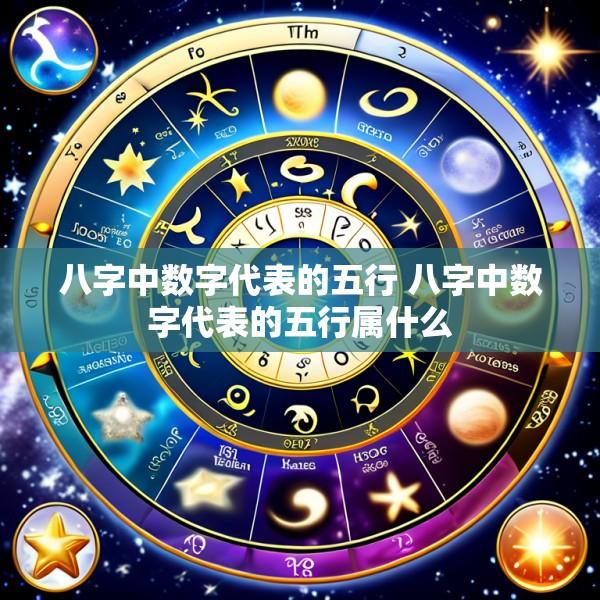 八字中数字代表的五行 八字中数字代表的五行属什么