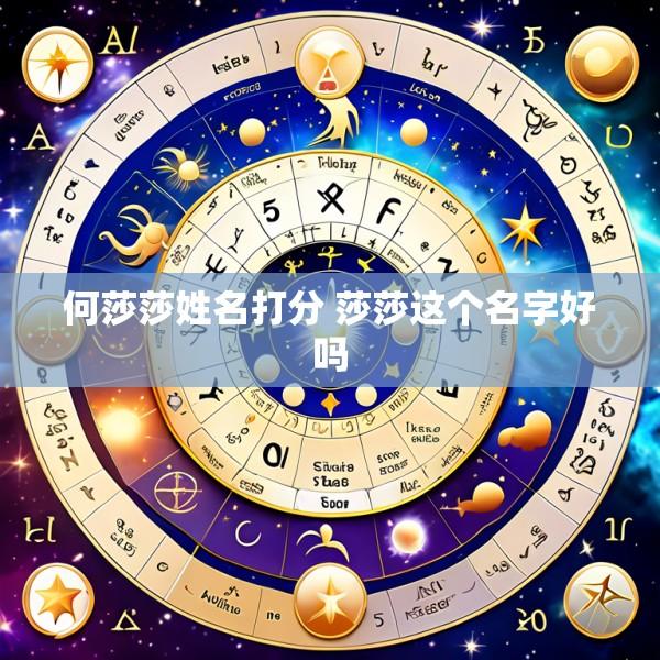 何莎莎姓名打分 莎莎这个名字好吗