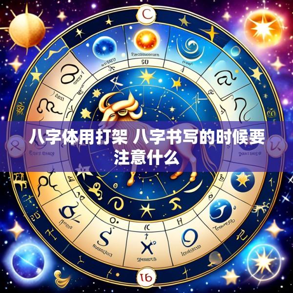八字体用打架 八字书写的时候要注意什么