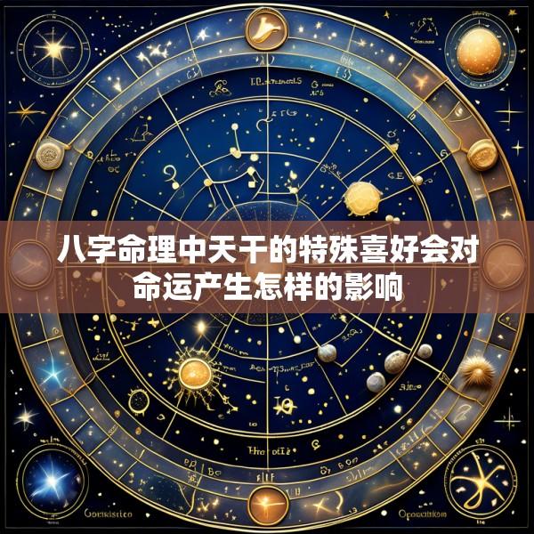 八字命理中天干的特殊喜好会对命运产生怎样的影响