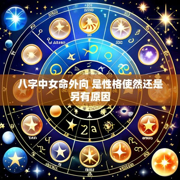 八字中女命外向 是性格使然还是另有原因