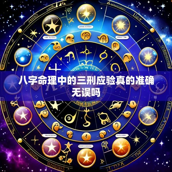 八字命理中的三刑应验真的准确无误吗