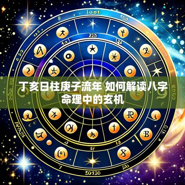 丁亥日柱庚子流年 如何解读八字命理中的玄机
