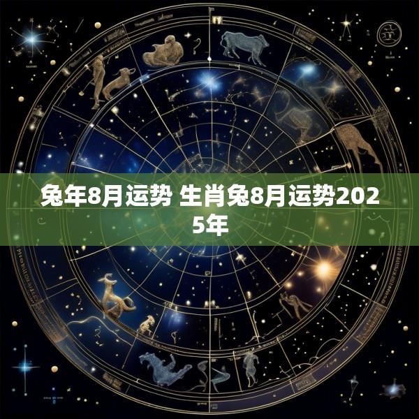 兔年8月运势 生肖兔8月运势2025年