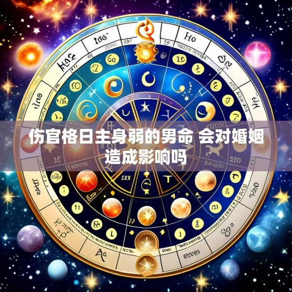 伤官格日主身弱的男命 会对婚姻造成影响吗