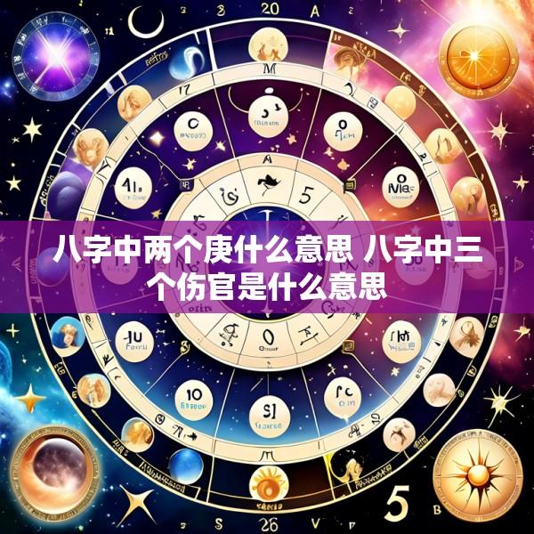 八字中两个庚什么意思 八字中三个伤官是什么意思