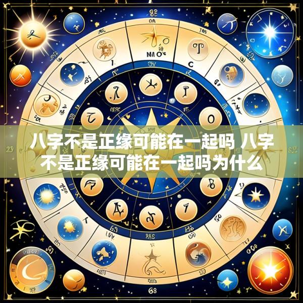八字不是正缘可能在一起吗 八字不是正缘可能在一起吗为什么