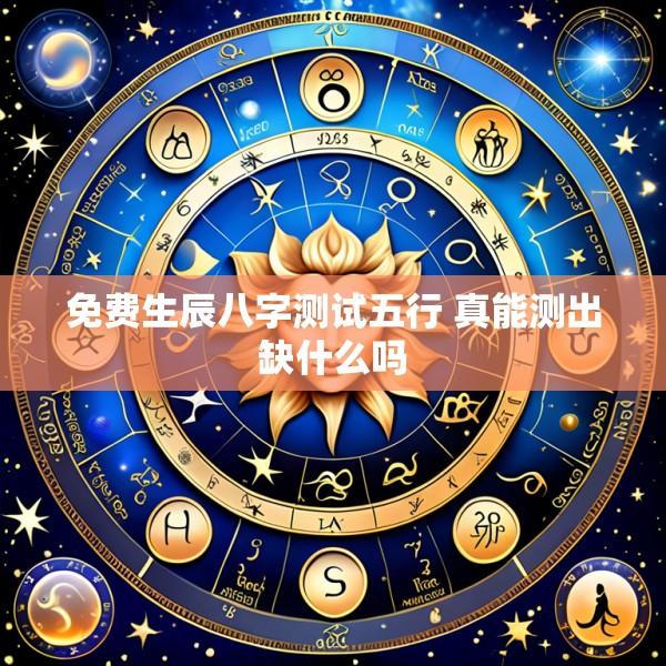 免费生辰八字测试五行 真能测出缺什么吗
