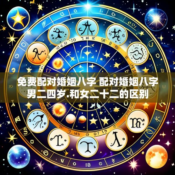 免费配对婚姻八字 配对婚姻八字男二四岁.和女二十二的区别