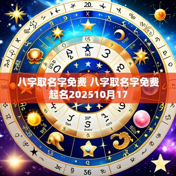 八字取名字免费 八字取名字免费起名202510月17