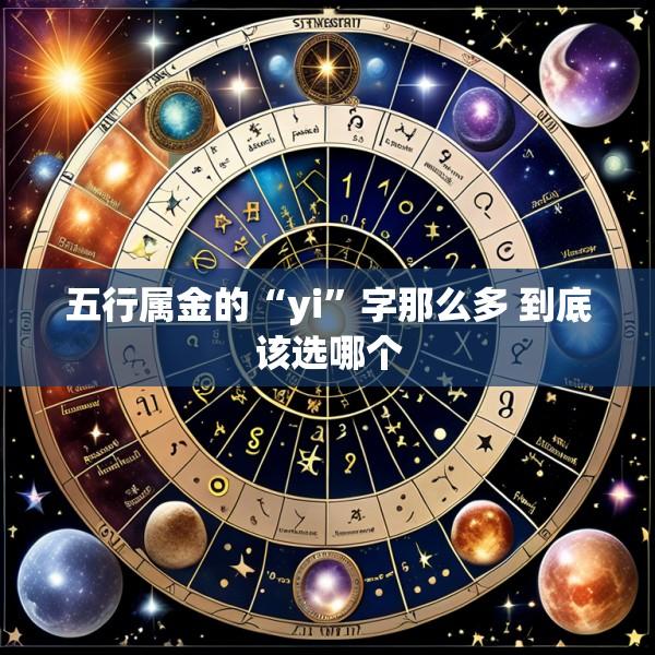 五行属金的“yi”字那么多 到底该选哪个