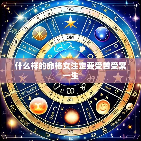 什么样的命格女注定要受苦受累一生