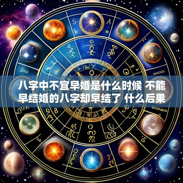 八字中不宜早婚是什么时候 不能早结婚的八字却早结了 什么后果有