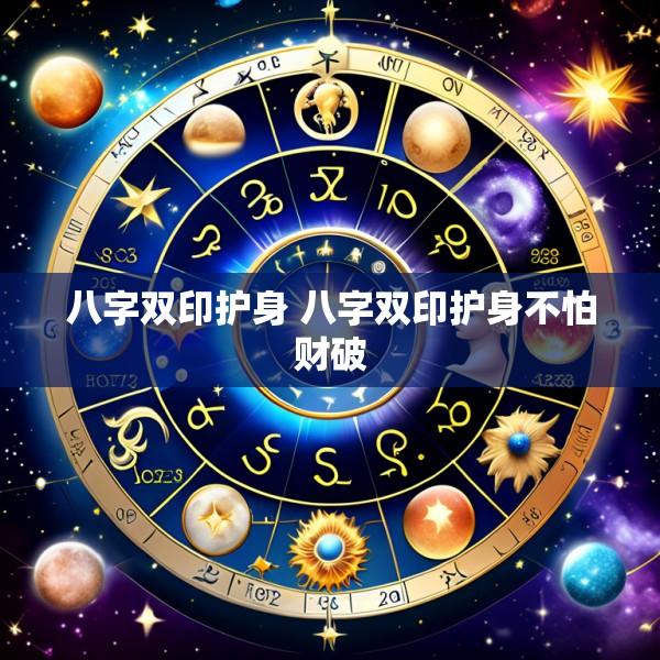 八字双印护身 八字双印护身不怕财破
