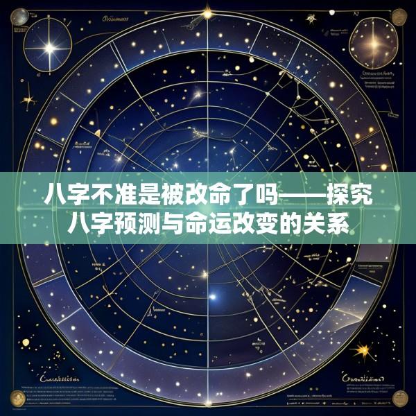 八字不准是被改命了吗——探究八字预测与命运改变的关系