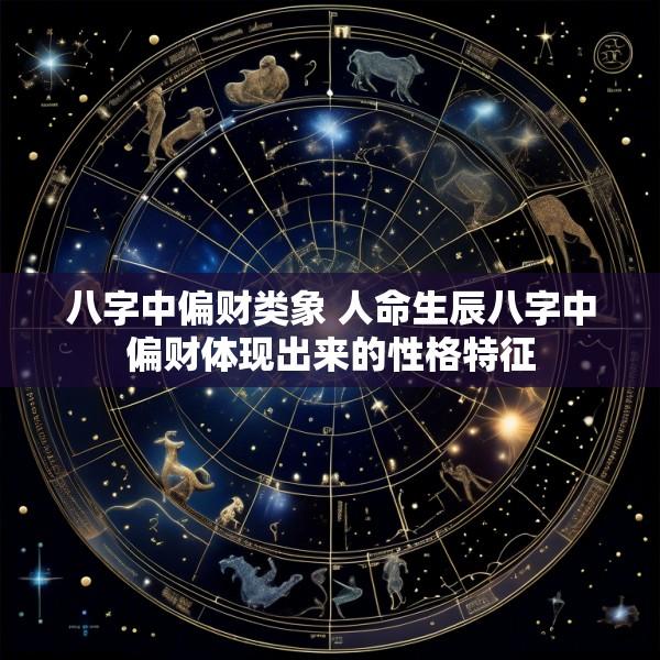 八字中偏财类象 人命生辰八字中偏财体现出来的性格特征