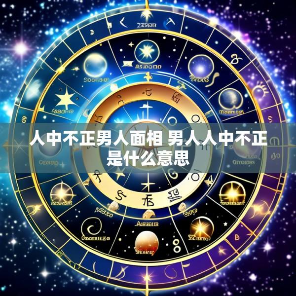 人中不正男人面相 男人人中不正是什么意思