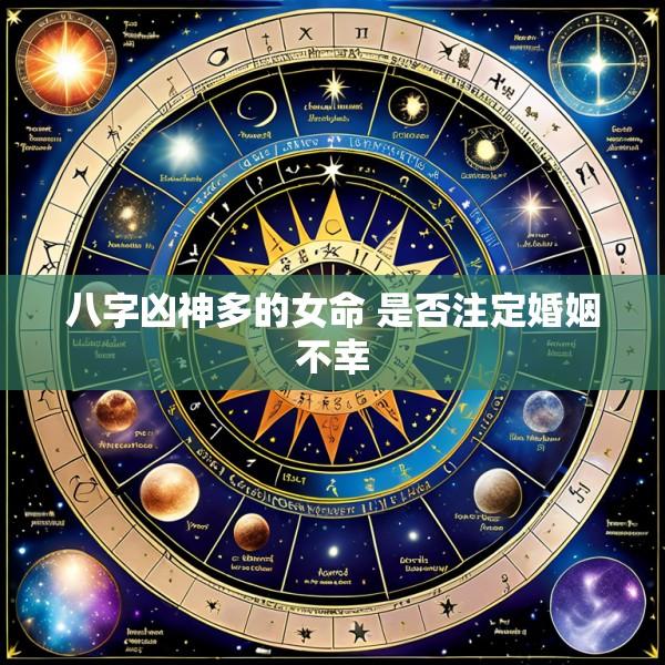 八字凶神多的女命 是否注定婚姻不幸