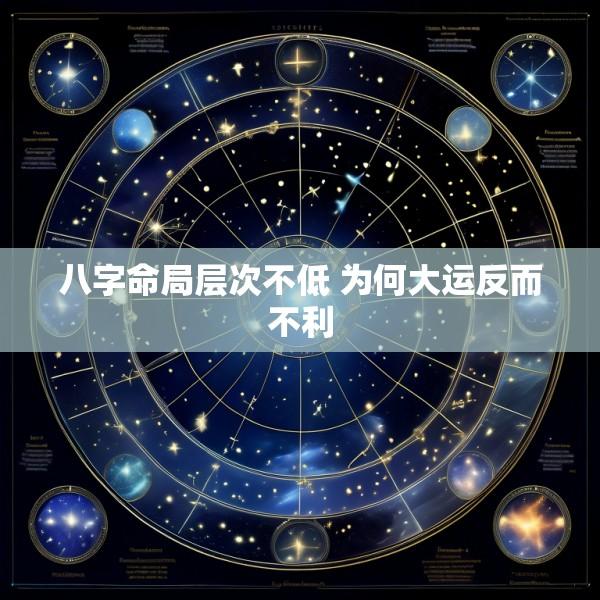 八字命局层次不低 为何大运反而不利
