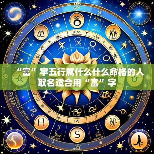 “富”字五行属什么什么命格的人取名适合用“富”字