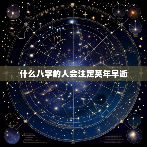 什么八字的人会注定英年早逝