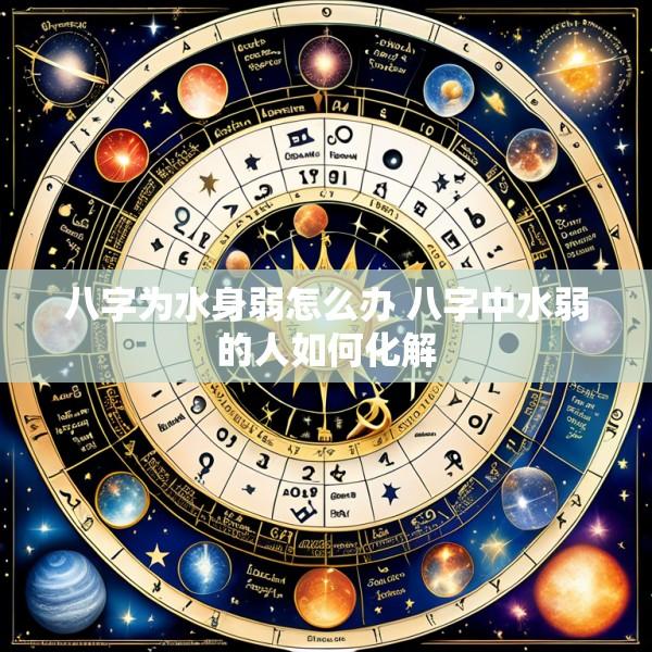 八字为水身弱怎么办 八字中水弱的人如何化解