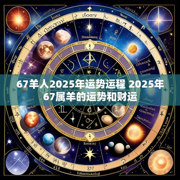 67羊人2025年运势运程 2025年67属羊的运势和财运