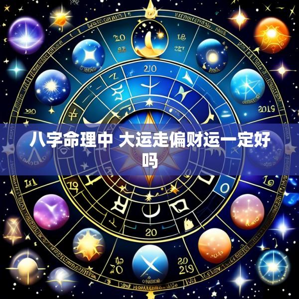 八字命理中 大运走偏财运一定好吗
