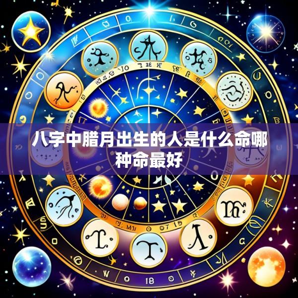 八字中腊月出生的人是什么命哪种命最好