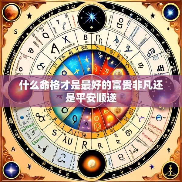 什么命格才是最好的富贵非凡还是平安顺遂