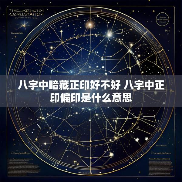 八字中暗藏正印好不好 八字中正印偏印是什么意思
