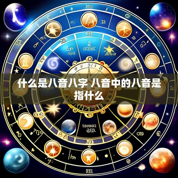 什么是八音八字 八音中的八音是指什么