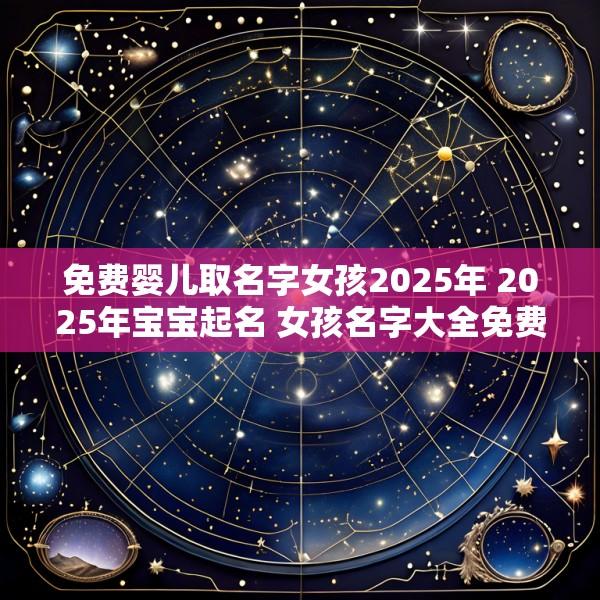 免费婴儿取名字女孩2025年 2025年宝宝起名 女孩名字大全免费
