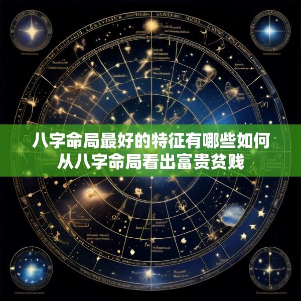 八字命局最好的特征有哪些如何从八字命局看出富贵贫贱