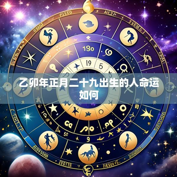 乙卯年正月二十九出生的人命运如何
