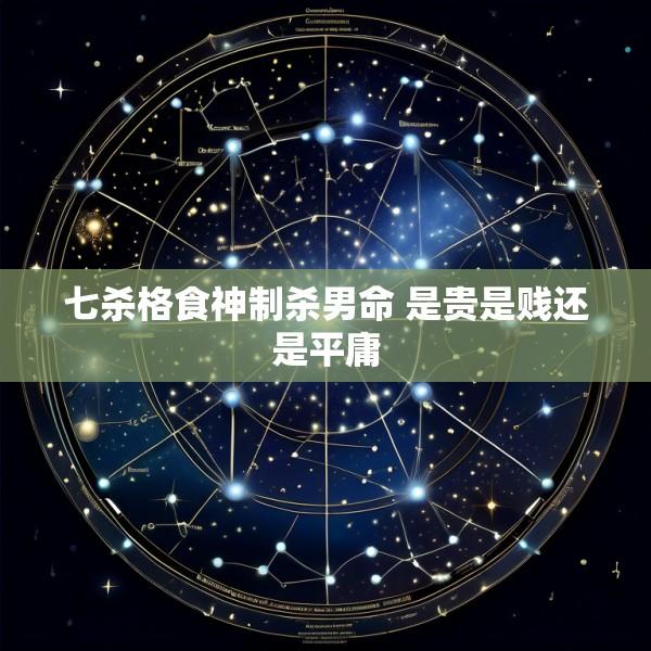 七杀格食神制杀男命 是贵是贱还是平庸