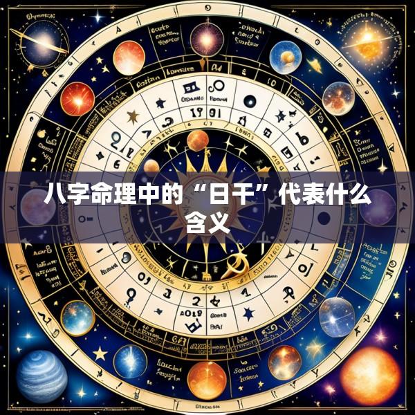八字命理中的“日干”代表什么含义