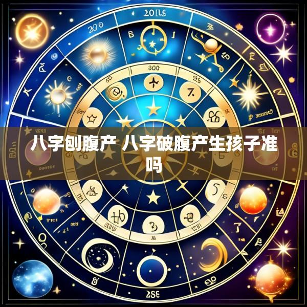 八字刨腹产 八字破腹产生孩子准吗