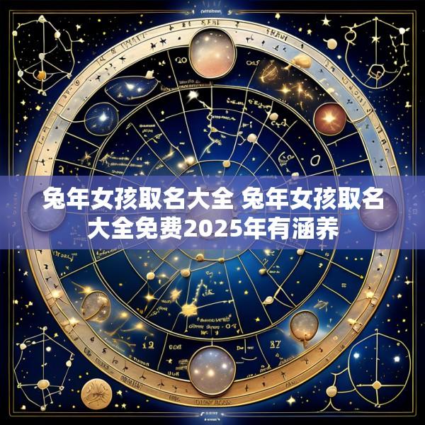 兔年女孩取名大全 兔年女孩取名大全免费2025年有涵养