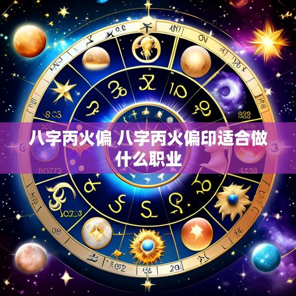 八字丙火偏 八字丙火偏印适合做什么职业