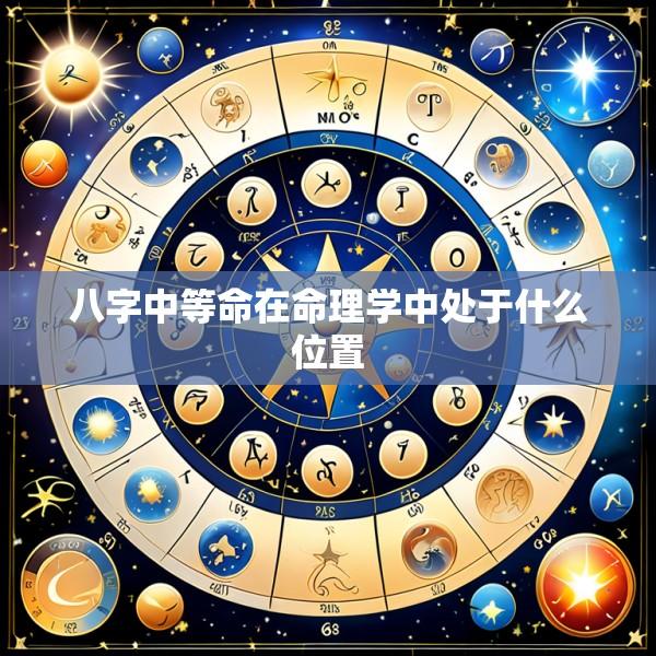 八字中等命在命理学中处于什么位置