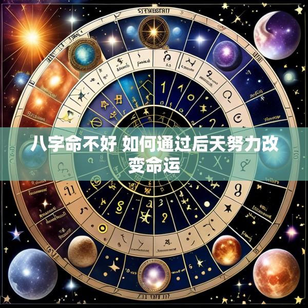 八字命不好 如何通过后天努力改变命运