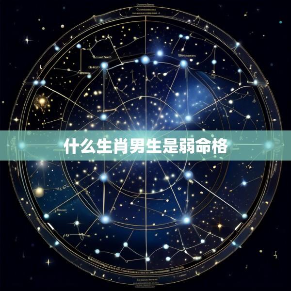 什么生肖男生是弱命格