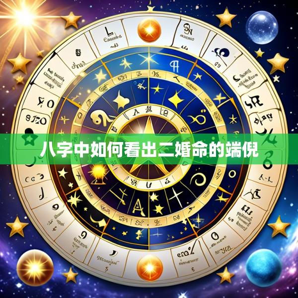 八字中如何看出二婚命的端倪