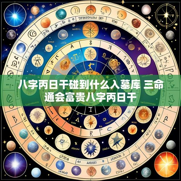 八字丙日干碰到什么入墓库 三命通会富贵八字丙日干