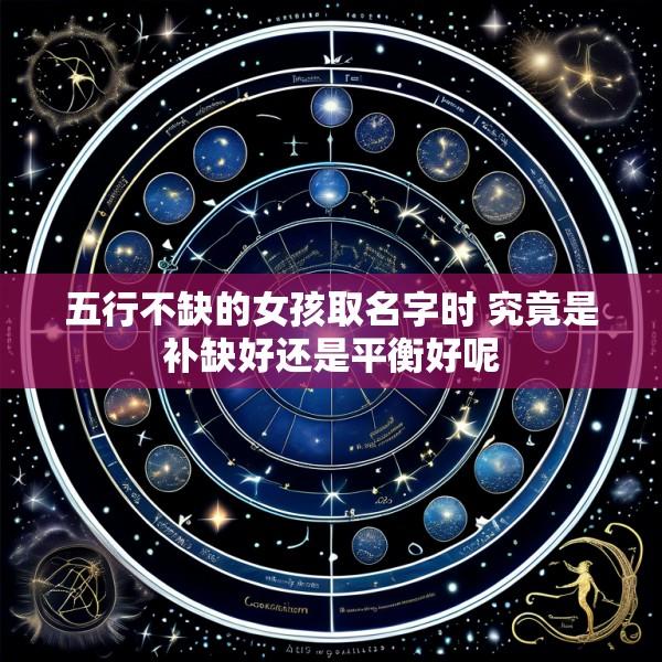 五行不缺的女孩取名字时 究竟是补缺好还是平衡好呢