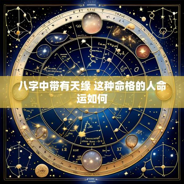 八字中带有天缘 这种命格的人命运如何