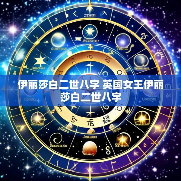 伊丽莎白二世八字 英国女王伊丽莎白二世八字