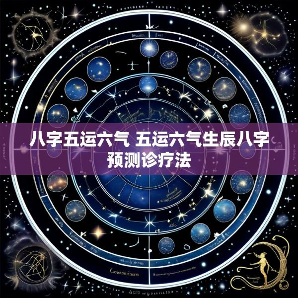 八字五运六气 五运六气生辰八字预测诊疗法