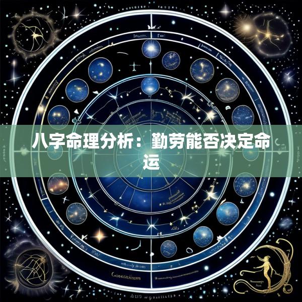 八字命理分析：勤劳能否决定命运